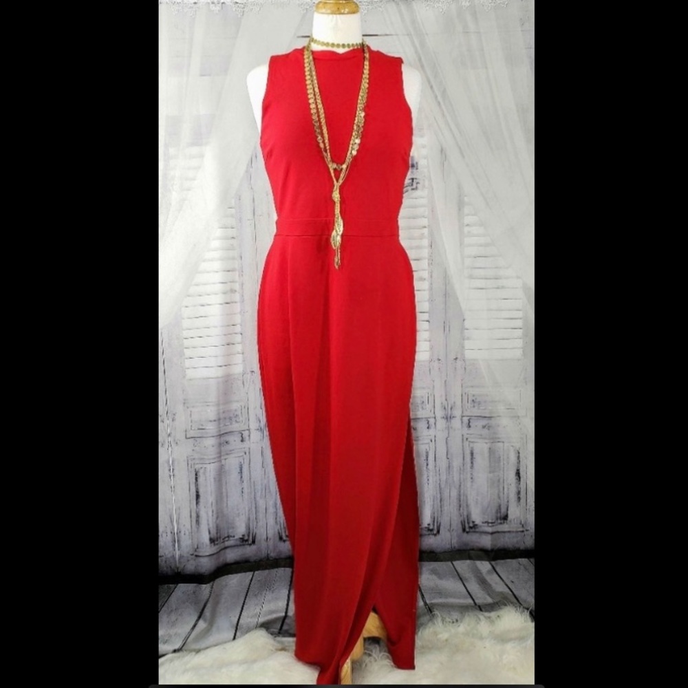 COPY - Lulu’s Red Maxi Dress